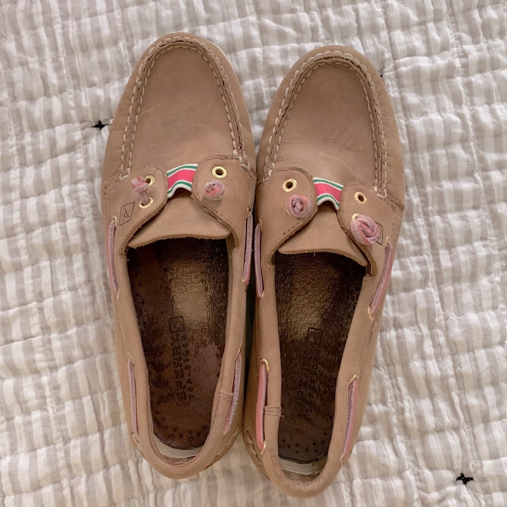 Sperry • Top Sider Pink & Green Ribbon